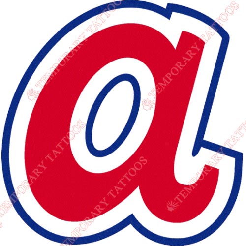Atlanta Braves Customize Temporary Tattoos Stickers NO.1400